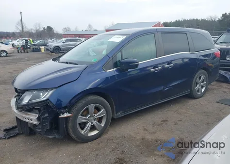 2018 Honda Odyssey Ex from USA, damaged, VIN 5FNRL6H53JB024278